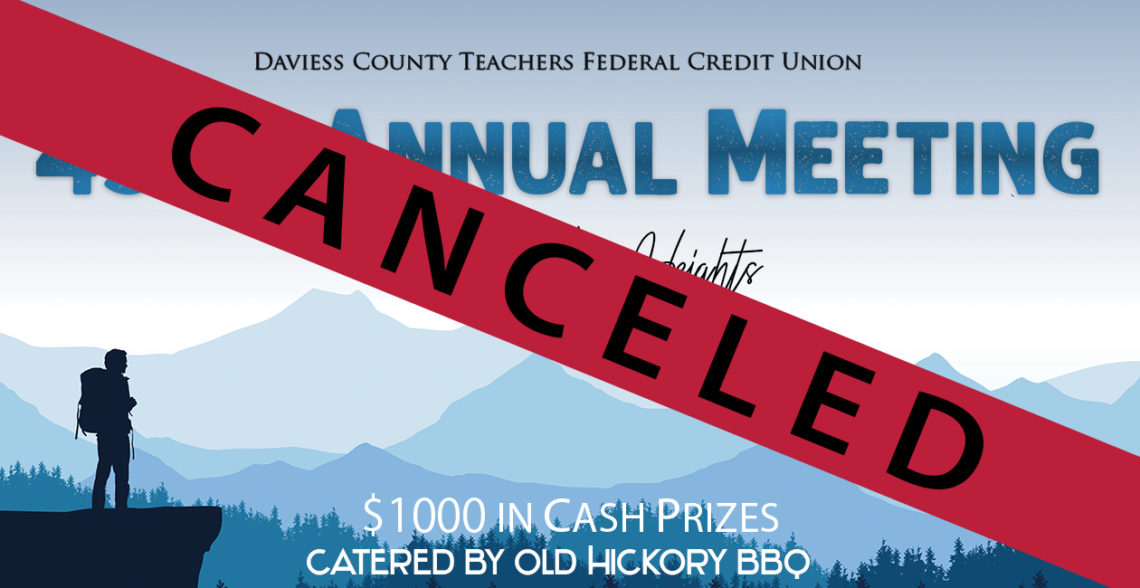 Annual Meeting March 24th- CANCELED