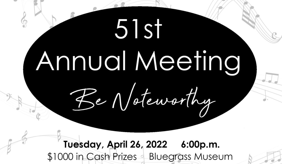 51st Annual Meeting is April 26th