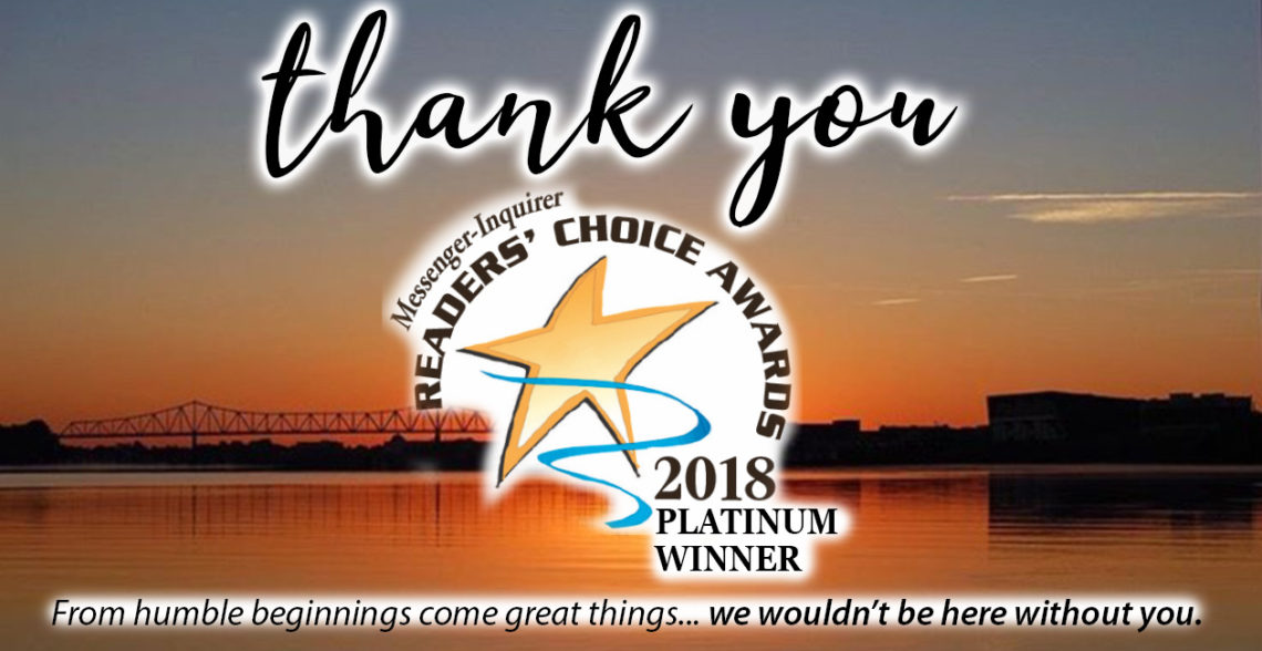 Thank you for choosing us as your reader's choice winner.