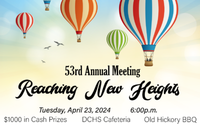 53rd Annual Meeting Tuesday April 23rd!